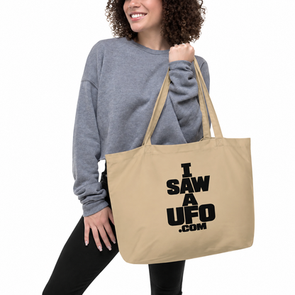 I Saw a UFO – Large Organic Tote Bag