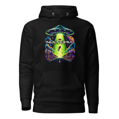 Desert Abduction Alien UFO Hoodie in black by Nulterra