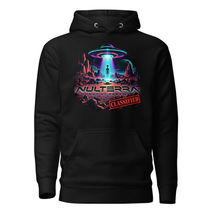 NULTERRA Classified Alien UFO Encounter hoodie in black