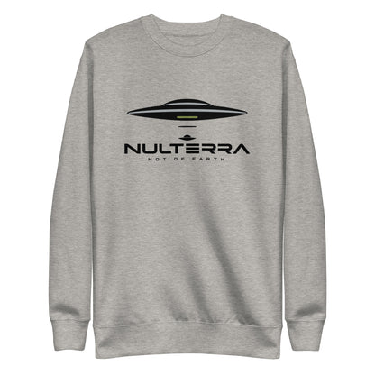 Nulterra UFO Signal Sweatshirt in Carbon Grey with black UFO logo