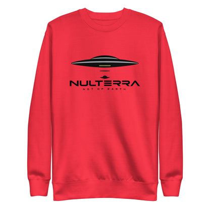 Nulterra UFO Signal Sweatshirt in Team Red with black UFO logo